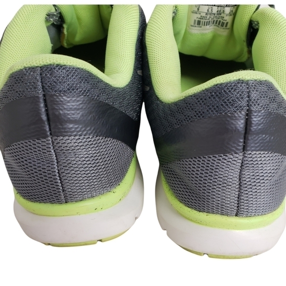 Nike Flex TR 6 Training Shoe Grey & Neon Green 9 VGUC - Picture 6 of 12